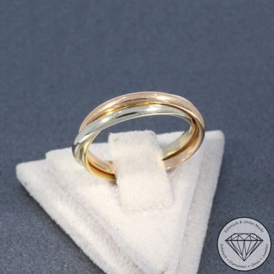 Wert 1290 € Tricolor Ring in 585er 14 K Gold - 104117