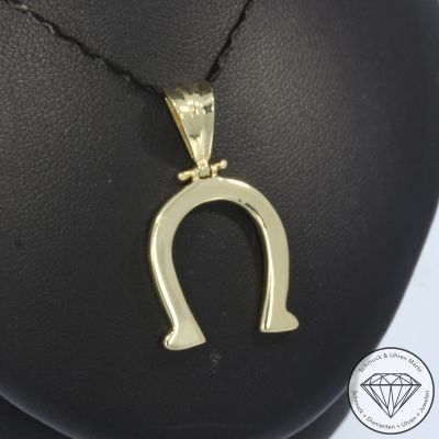 Wert 1190 € Anhänger Hufeisen in 585er 14 K Gelbgold - 104419
