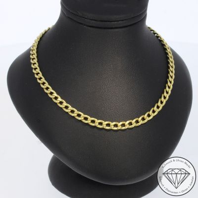 Wert 1890 € Panzer Kette 750er/18 Karat Gelb Gold Länge 51 cm – 104542