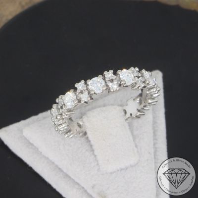 Wert 3490 € Memory Brillant Ring in 750er 18 K Weißgold - 104582