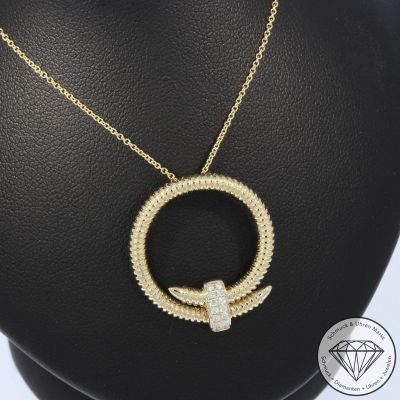 Wert 2550 € Brillant Anhänger mit Kette (0,10 carat) in 585er 14 K Gelbgold - H1910