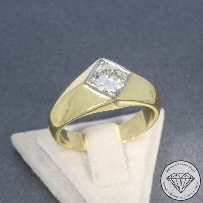 Wert 9650 € Brillant Ring (ca. 1,10 carat) in 585er 14 K Gelbgold - 104795