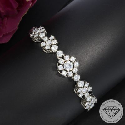 Wert 18900 € Brillant Armband (ca. 3,20 carat) in 750er 18 K Weißgold - 104892