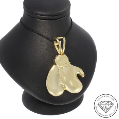 Wert 3190 € Anhänger Boxhandschuh (13,1g) in 585er 14 K Gelbgold - 104905