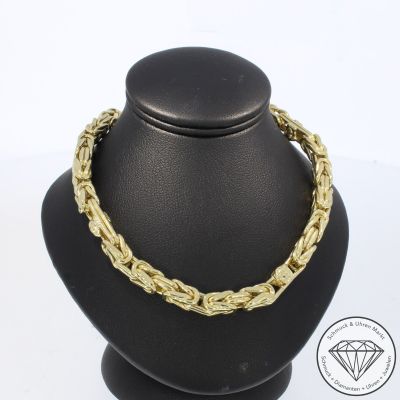 Wert 12190 € Königs Kette mit Medusa Elementen (46,8 Gramm) in 585er 14 K Gelbgold - 104906
