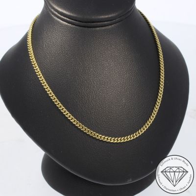 Wert 2250 € Panzer Kette 585er/14 Karat Gelb Gold Länge 66 cm – 105239