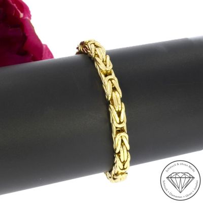 Wert 2690 € Königs Armband (ca. 14,70 Gramm) in 585er 14 K Gelbgold - 105378