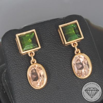 Wert 2450 € Turmalin Ohrringe (5,12 carat) in 750er 18 K Roségold - 105751