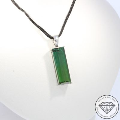 Wert 1690 € Turmalin Anhänger (5,25 carat) in 585er 14 K Weißgold - 105757