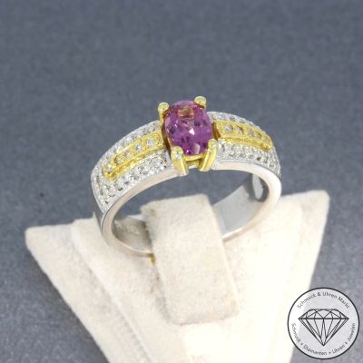 Wert 3190 € Bicolor Brillant Rubelith Ring in 750er 18 K Gold - 105773