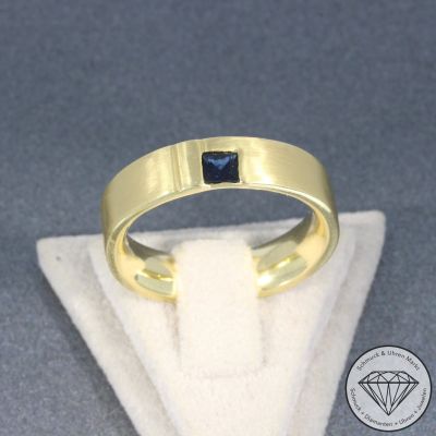 Wert 2950 € Saphir Ring (ca. 0,20 carat) in 585er 14 K Gelbgold - 105800