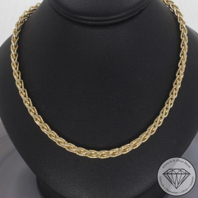 Wert 3150 € Zopf Kette (17,3 Gramm) in 585er 14 K Gelbgold - 105815