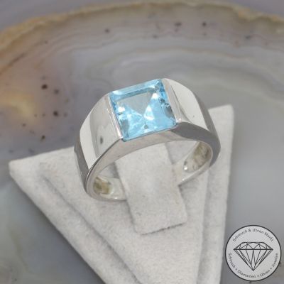 Wert 2150 € Topas Ring (ca. 2,90 carat) in 585er 14 K Weißgold - 105819