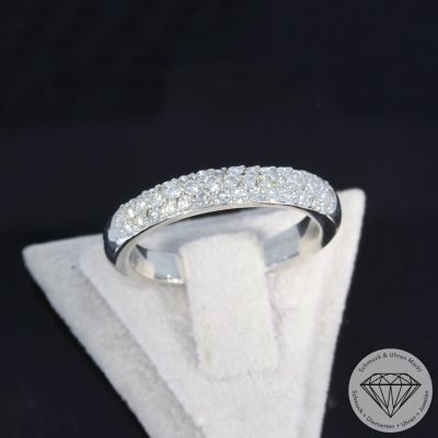 Wert 3290 € Brillant Ring (ca. 0,86 carat) in 750er 18 K Weißgold - 105822