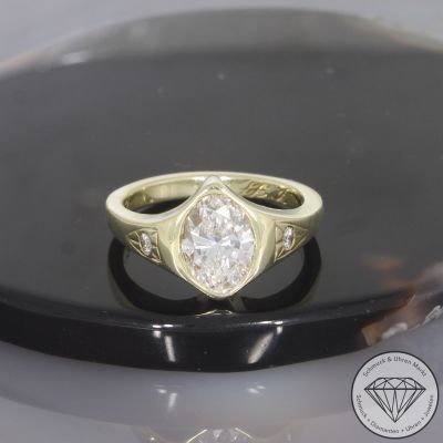 Wert 17190 € Brillant Diamant Ring in 585er 14 K Gelbgold - 105823