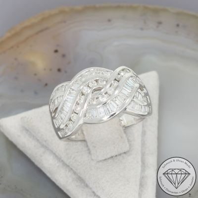 Wert 4100 € Brillant Diamant Ring (ca. 1,31 carat) in 750er 18 K Weißgold - 105829