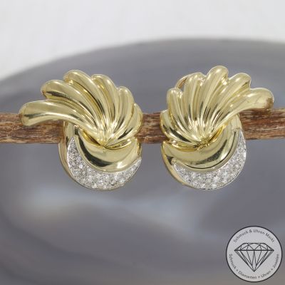 Wert 5190 € Brillant Ohrringe (ca. 0,40 carat) in 750er 18 K Gelbgold - 105830