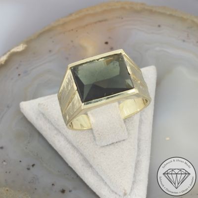 Wert 2050 € Spinell Ring (ca. 4,00 carat) in 585er 14 K Gelbgold - 105880