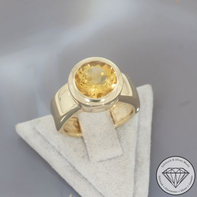 Wert 1850 € Citrin Ring (ca. 3,50 carat) in 585er 14 K Gelbgold - 106289