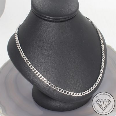 Wert 4290 € Panzer Kette (15,8 Gramm) in 750er 18 K Weißgold - 106295