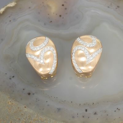 Wert 5090 € Brillant Ohrringe Creolen (ca. 1,00 carat) in 750er 18 K Gelbgold - 106501