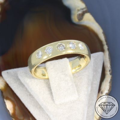 Wert 2290 € Brillant Ring in 585er 14 K Gelbgold - 106563