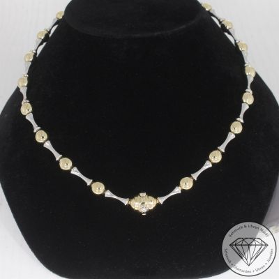 Wert 8150 € CHIMENTO Bicolor Solitär Brillant Collier in 750er 18 K Gold - 106589