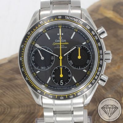 Wert 9950 € Omega Speedmaster Racing Automatik Uhr 32630405006001 Etui Papiere Stahl - 97485