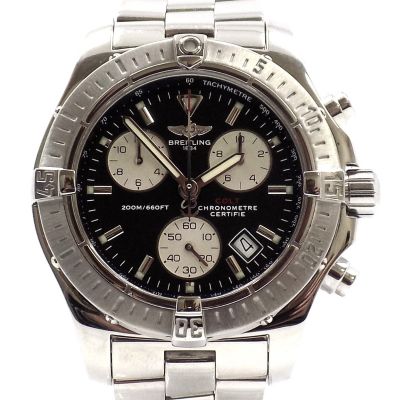 Breitling Colt Chronograph Quarz Uhr A73380 Full Set Edelstahl  - 66243