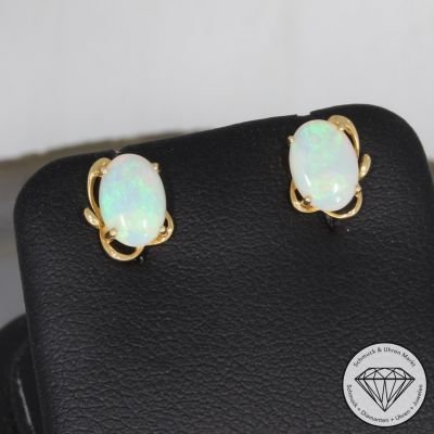 Wert 500 € Opal Ohrringe in 750er 18 K Gelbgold - 74897