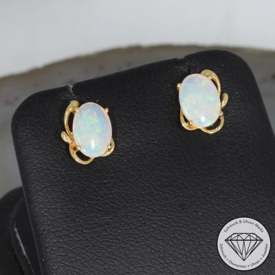 Wert 500 € Opal Ohrringe in 750er 18 K Gelbgold - 74915