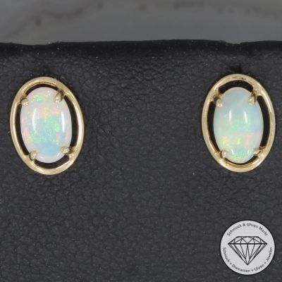 Wert 480 € Opal Ohrringe in 750er 18 K Gelbgold - 74923