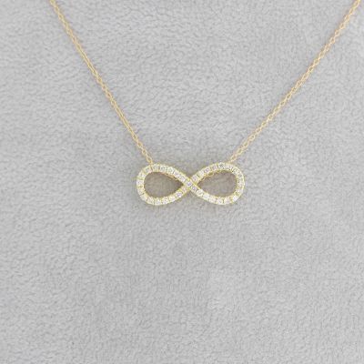 Wert 1250 € Brillant Anhänger (0,15 carat) mit Kette in 750er 18 K Gelbgold L.42,0 + 45,0 cm - H1016