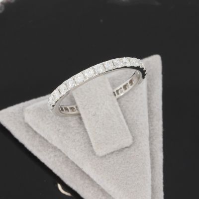 Wert 2990 € Brillant Memory Ring (1,00 carat) in 750er 18 K Weißgold Größe 54 - H532