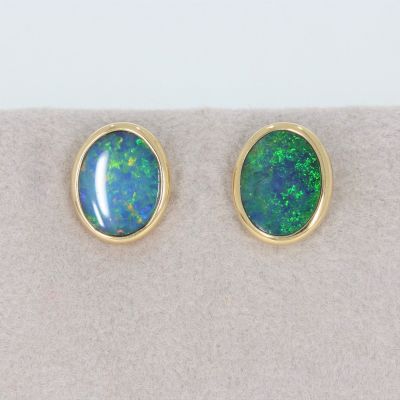 Wert 900 € Opal Ohrringe in 585er 14 K Gelbgold - 80993