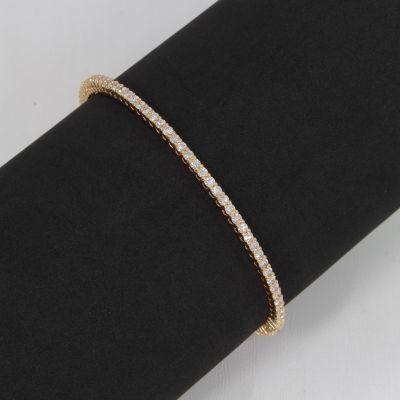 Sale! Wert 12800 € Brillant Armreif (ca. 3,69 carat) in 750er 18 K Gelbgold - 81109