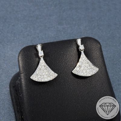 Wert 1990 € Brillant Ohrringe (0,37 carat) in 750er 18 K Weißgold - 88139