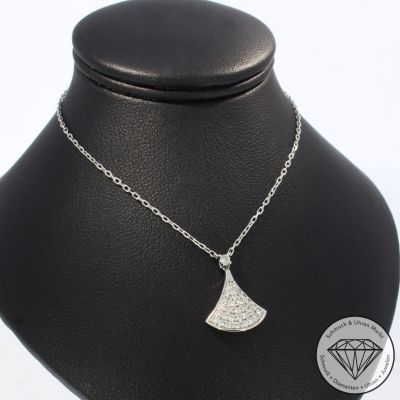 Wert 1990 € Brillant Collier (0,26 carat) in 750er 18 K Weißgold - 88150