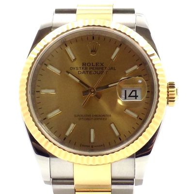 Rolex Datejust Oyster Perpetual Automatik Uhr 2080 Edelstahl und 18 Karat Gelbgold - 90462