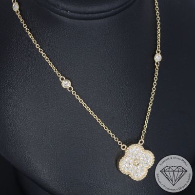 Wert 2490 € Brillant Collier (0,37 carat) in 585er 14 K Gelbgold - H523