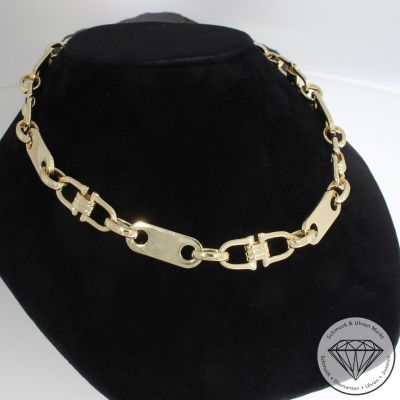 Wert 25900 € Plättchen Steigbügel Kette (154,7g) in 585er 14 K Gelbgold - 92364