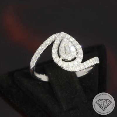 Sale! Wert 2290 € Brillant Diamant Ring in 750er 18 K Weißgold - 92512