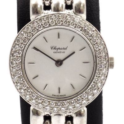 Wert 31000 € Chopard Geneve Damen Quarz Uhr 899 Papiere 18 Karat Weißgold - 92949