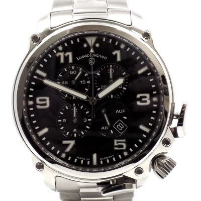 Wert 4990 € Junghans Aerious Chronoscope Automatik Uhr 28/600344 Full Set Stahl - 92993