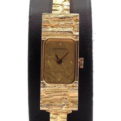 Wert 5900 € Lapponia Classic Quarz Uhr 585er/14 Karat Gelb Gold - 94023