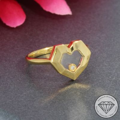 Wert 1490 € Solitär Brillant Ring in 750er 18 K Gelbgold - 95304