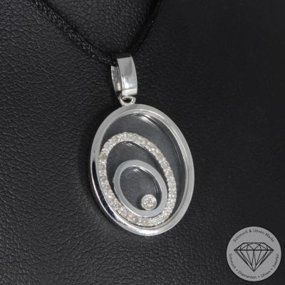 Sale! Wert 1890 € Brillant Diamant Anhänger in 750er 18 K Weißgold - 95316