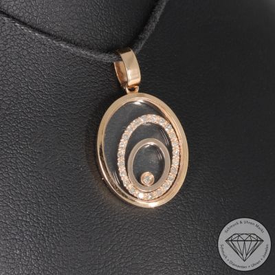 Wert 1890 € Brillant Diamant Anhänger in 750er 18 K Rosegold - 95318