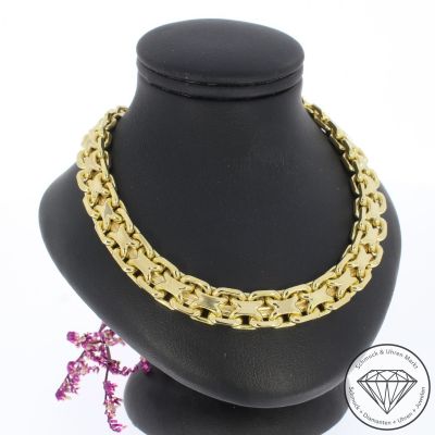 Wert 19900 € Collier (98,6 Gramm) in 750er 18 K Gelbgold - 96260