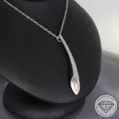 Sale! Wert 4990 € Brillant Anhänger & Kette (ca.0,97 carat) in 750er 18 K Weißgold - 96443
